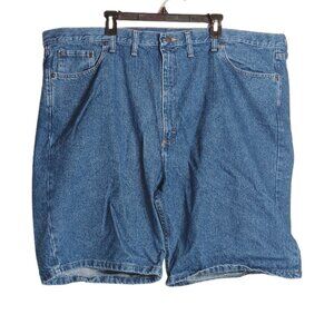 Wrangler Denim Shorts Mens 48 Medium Wash Relaxed Fit 100% Cotton Bermuda Shorts